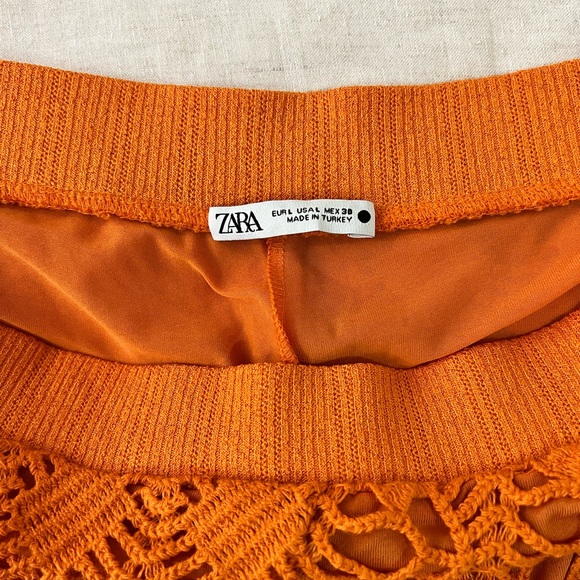 Knit Orange Shorts - Picture 3 of 3